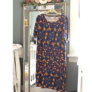 Lularoe XL Floral Julia Dress